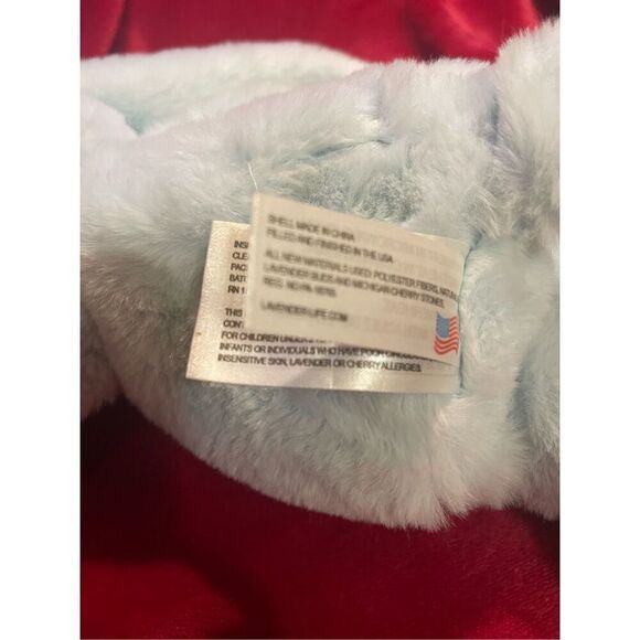 Lavender Life Xander Bunny Baby Blue Microwavable Super Soft Therpy Plush Cuddle - Picture 9 of 11